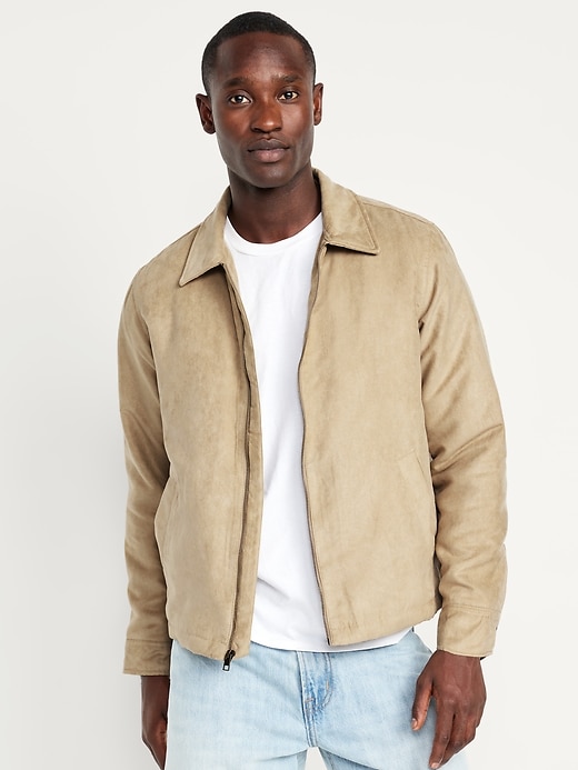 Image number 1 showing, Faux-Suede Shacket