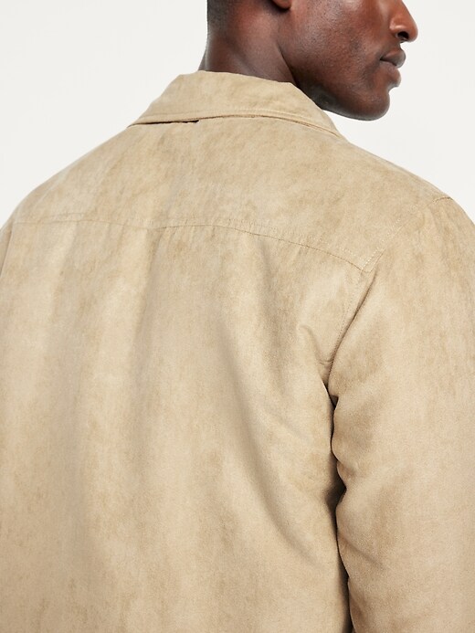 Image number 4 showing, Faux-Suede Shacket