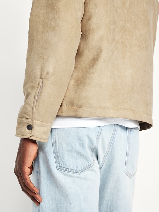 Image number 5 showing, Faux-Suede Shacket