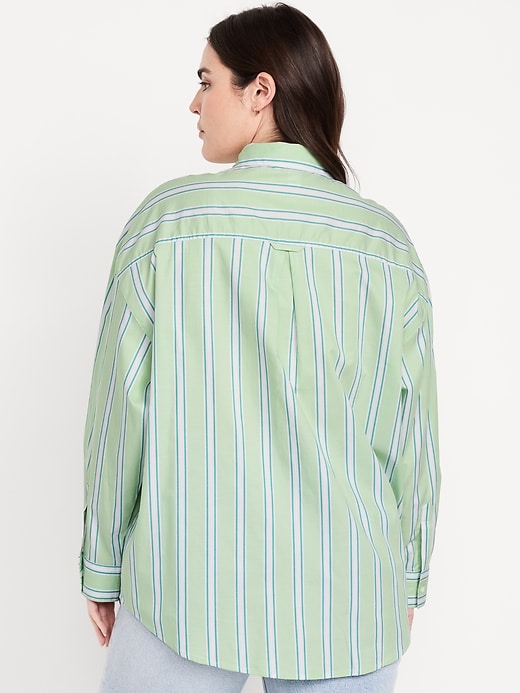 Image number 6 showing, Oversized Button-Down Boyfriend Shirt