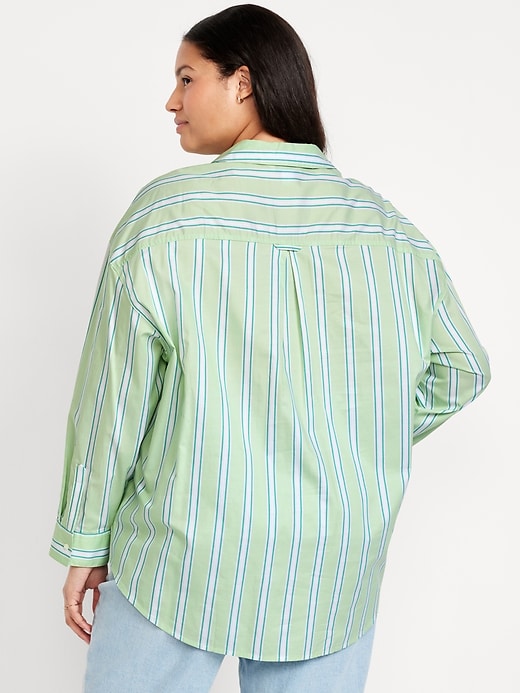 Image number 8 showing, Oversized Button-Down Boyfriend Shirt