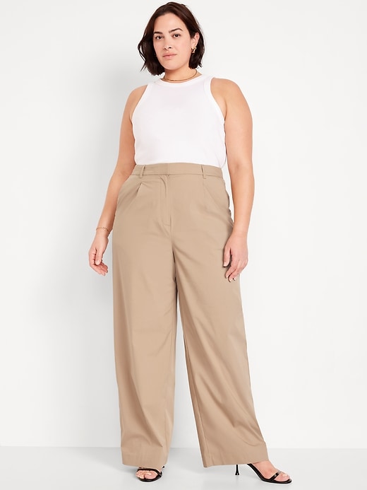 Image number 8 showing, Extra High-Waisted Taylor Super Wide-Leg Trouser Pants