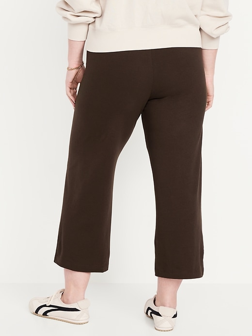 Image number 6 showing, High-Waisted Wide-Leg Crop Leggings