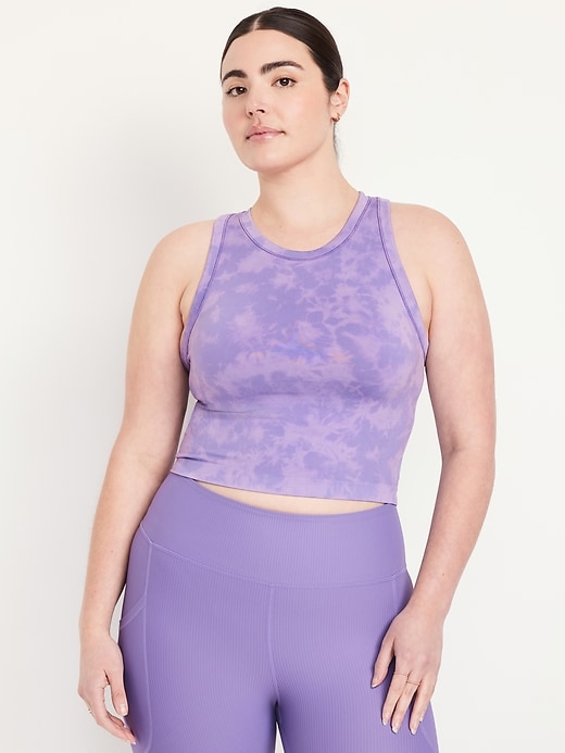 Image number 5 showing, Fitted Seamless Crop Tank Top