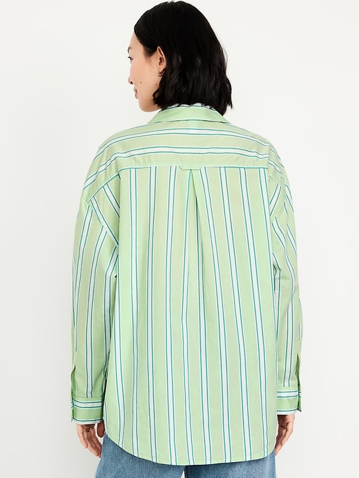 Image number 2 showing, Oversized Button-Down Boyfriend Shirt