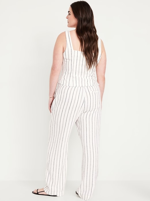 Image number 5 showing, Extra High-Waisted Taylor Wide-Leg Trouser Pants