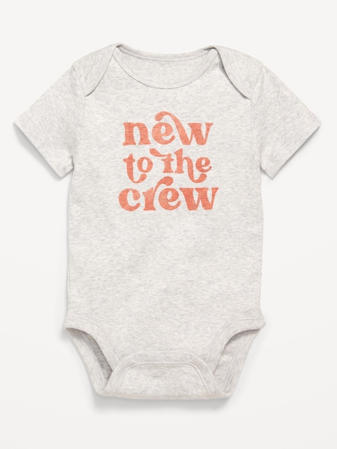 Unisex Short-Sleeve Bodysuit for Baby