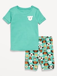 L'image numéro 1 présente Pyjama ajusté à imprimé pour tout-petit et bébé
