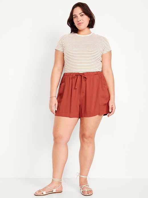 Image number 6 showing, High-Waisted Playa Shorts -- 3.5-inch inseam