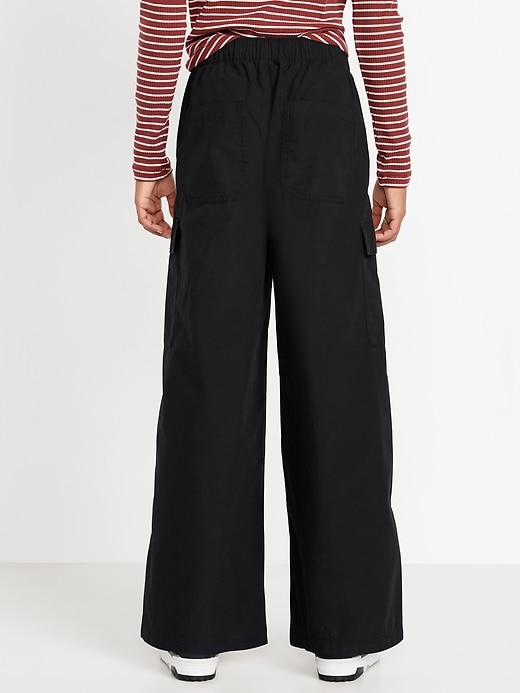 View large product image 2 of 4. Loose Poplin Cargo Pants for Girls