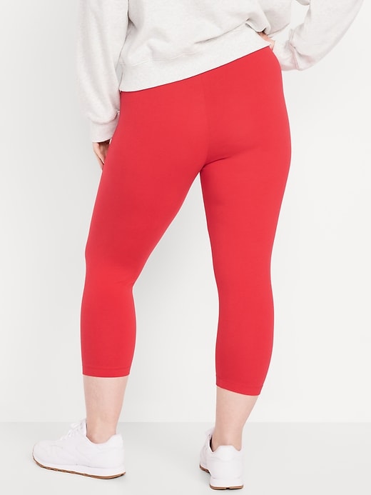 Image number 5 showing, High-Waisted Fashion Layering Cropped Legging