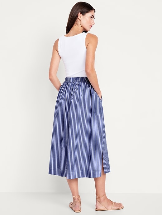 Image number 3 showing, High-Waisted A-Line Midi Skirt