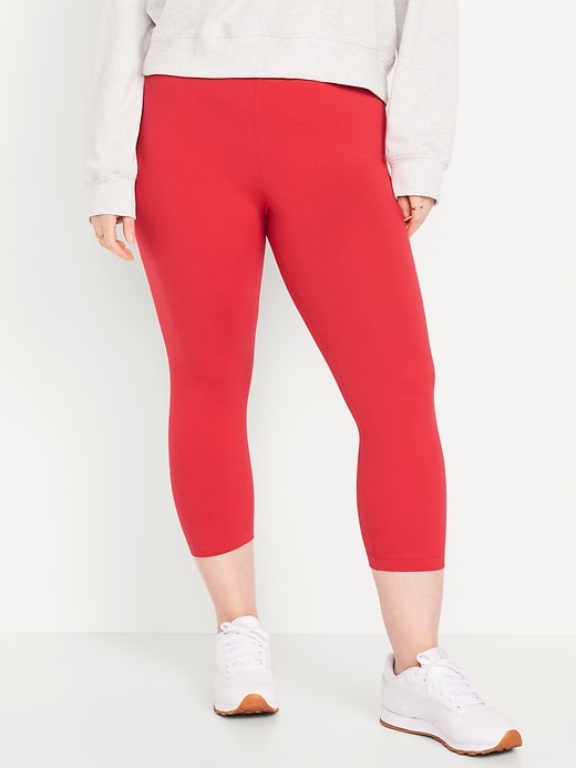 Image number 4 showing, High-Waisted Fashion Layering Cropped Legging