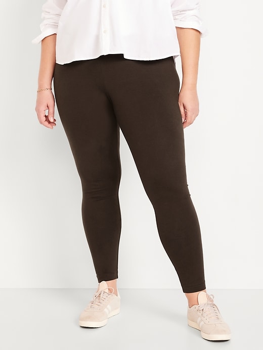 L'image numéro 7 présente Legging tendance à taille haute en jersey à superposer