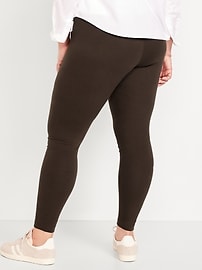 View large product image 8 of 8. High-Waisted Jersey Ankle Leggings