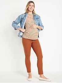 Image number 1 showing, Maternity Full-Panel Pixie Ankle Pants