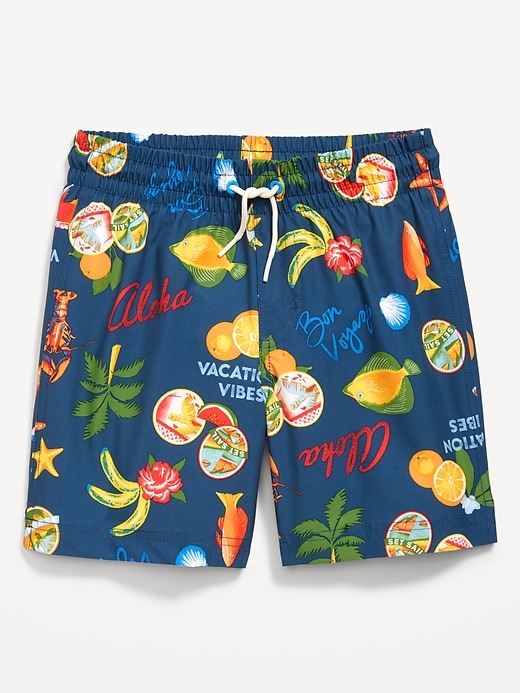 View large product image 1 of 1. Printed Swim Trunks for Boys