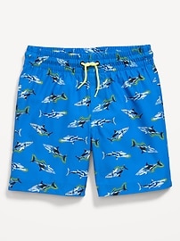 Image number 1 showing, Printed Swim Trunks for Boys