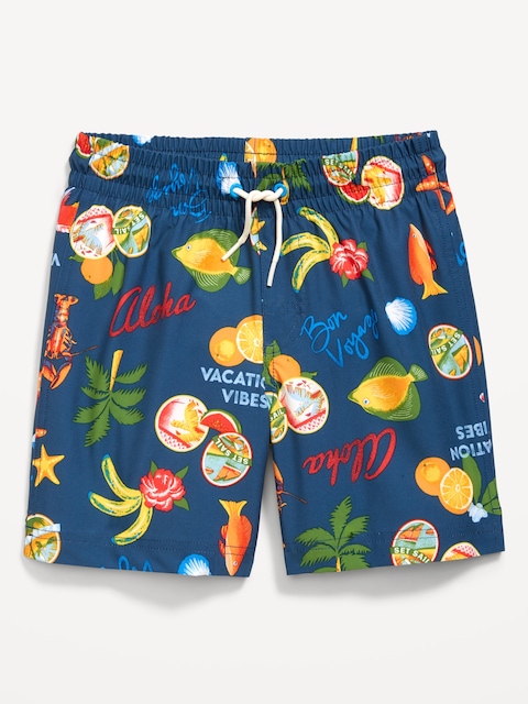Printed Swim Trunks for Boys