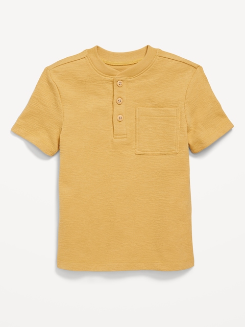 Short-Sleeve Henley Pocket T-Shirt for Toddler Boys