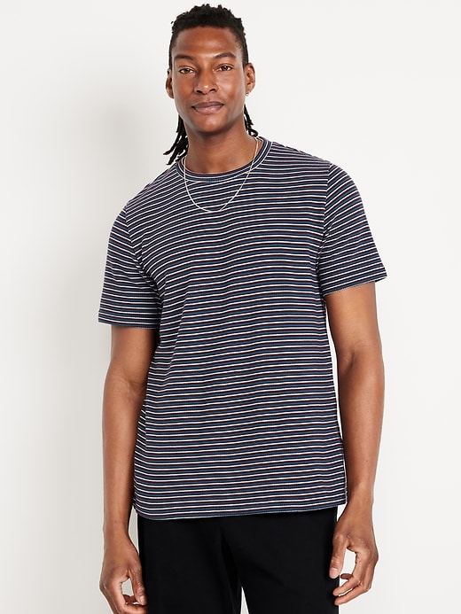 Image number 1 showing, Jacquard-Stripe T-Shirt