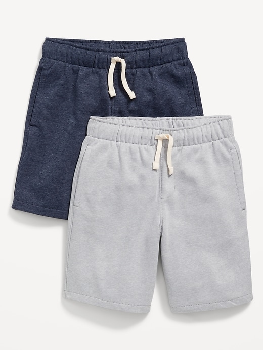 View large product image 1 of 1. 2-Pack Fleece Jogger Shorts for Boys (At Knee)