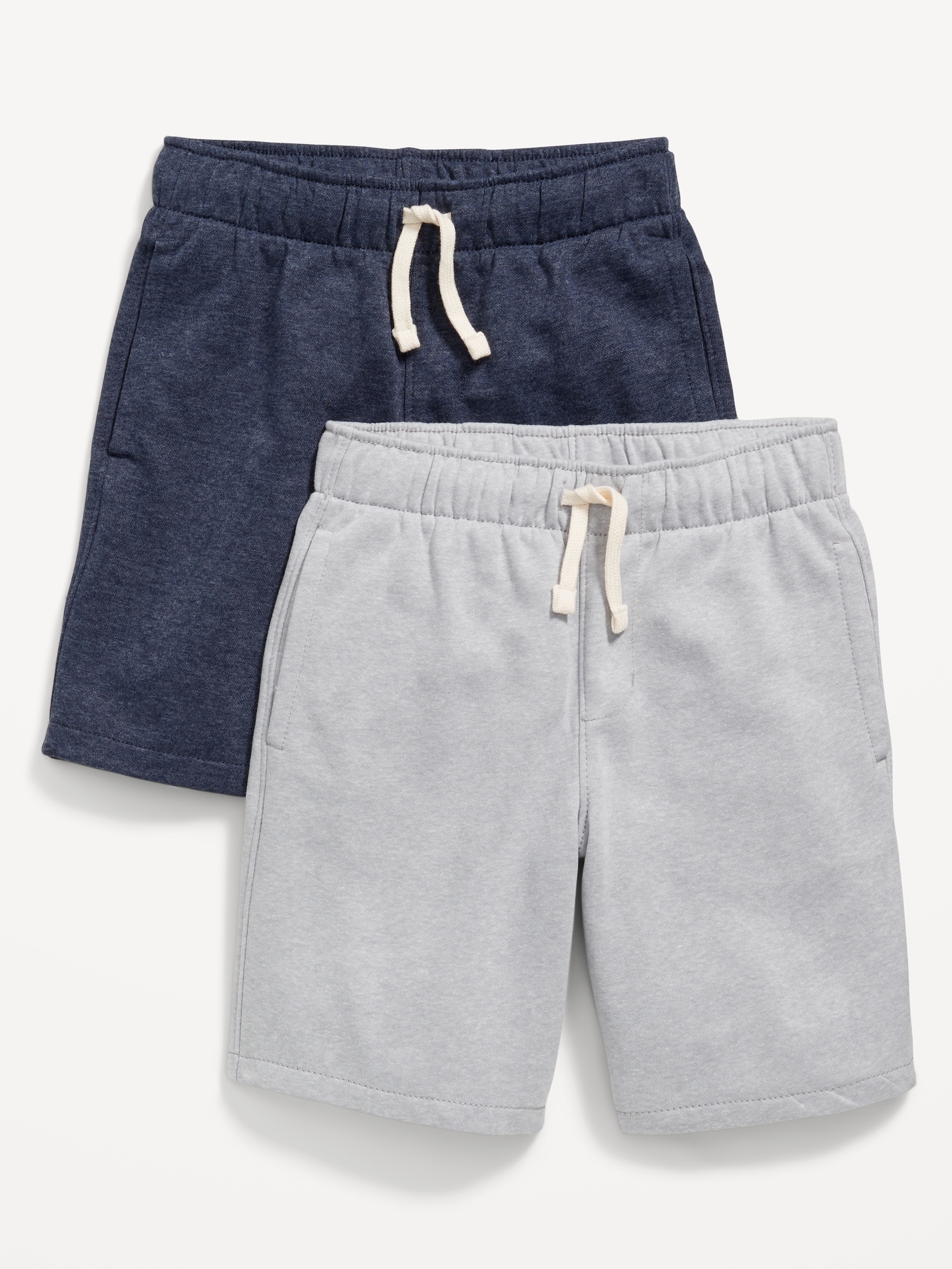 2-Pack Fleece Jogger Shorts for Boys (At Knee)