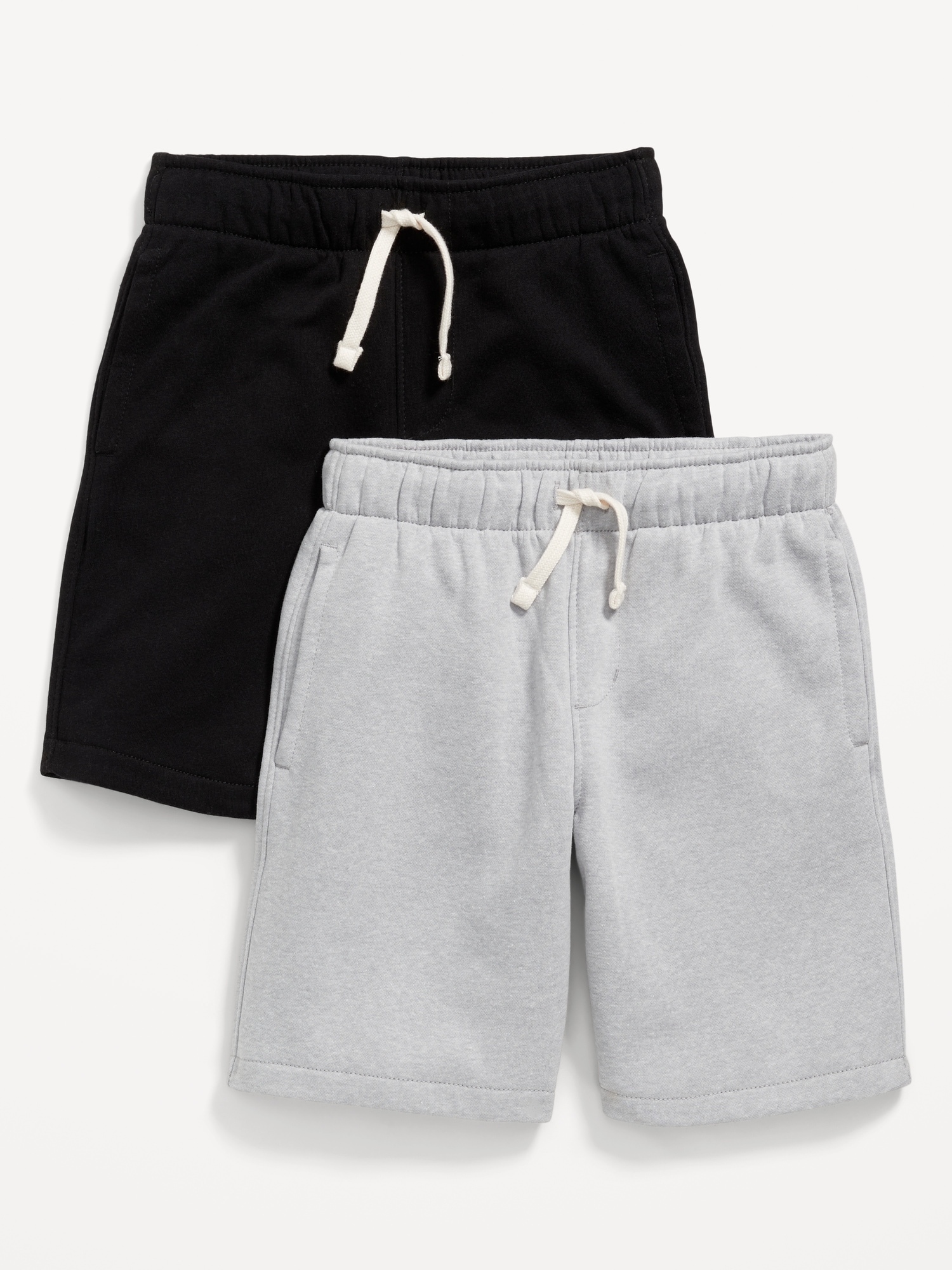 2-Pack Fleece Jogger Shorts for Boys (At Knee)