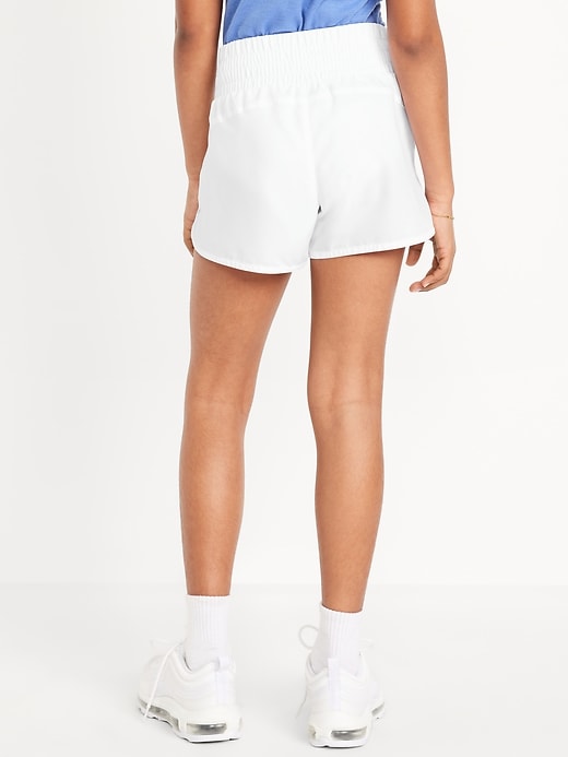 View large product image 2 of 5. High-Waisted Dolphin-Hem Run Shorts for Girls