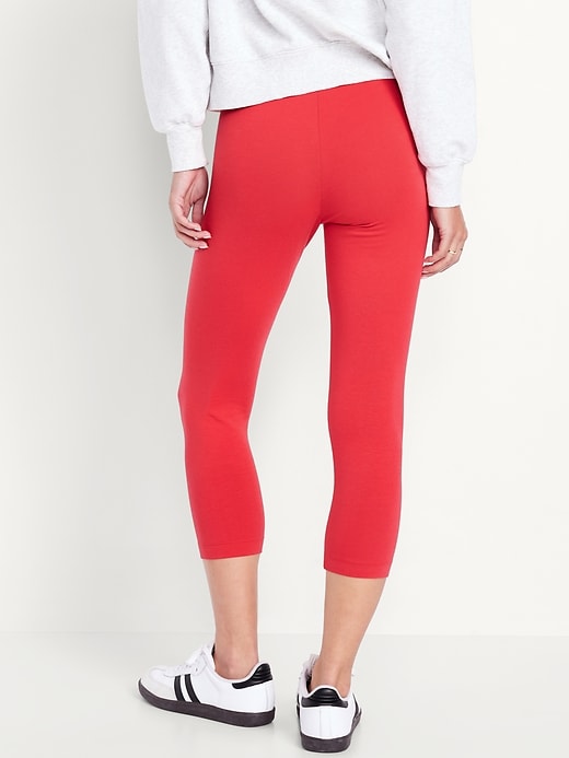 View large product image 2 of 7. High-Waisted Crop Leggings