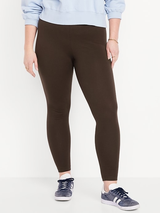 L'image numéro 5 présente Legging tendance à taille haute en jersey à superposer
