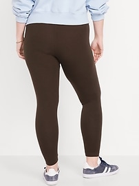 View large product image 6 of 8. High-Waisted Jersey Ankle Leggings