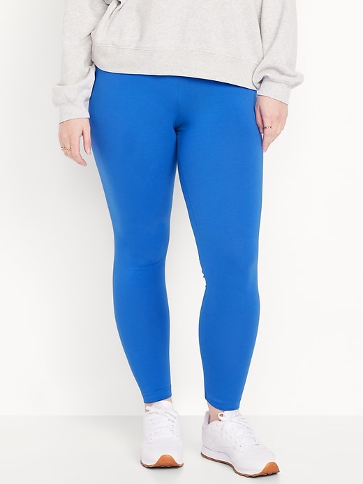 Image number 5 showing, High-Waisted Jersey Ankle Leggings