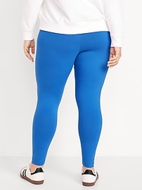 View large product image 8 of 8. High-Waisted Jersey Ankle Leggings