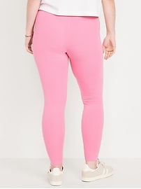 View large product image 6 of 8. High-Waisted Jersey Ankle Leggings