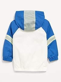 Image number 2 showing, Half-Zip Mesh-Trim Hooded Jacket for Toddler Boys