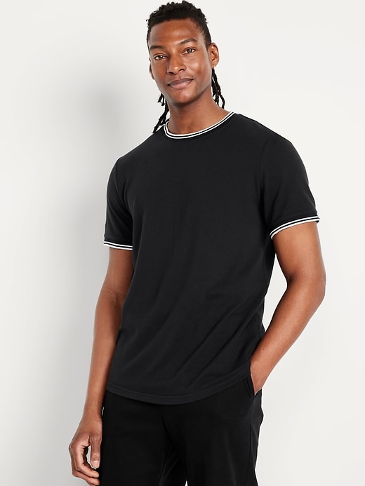 Image number 1 showing, Textured Pique T-Shirt