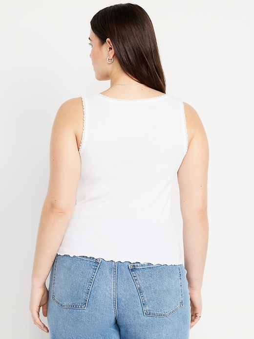 Image number 6 showing, Ribbed Cinched-Front Tank Top