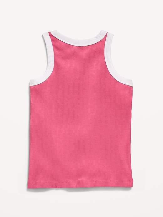 View large product image 2 of 4. Fitted Ribbed Tank Top for Girls