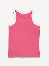 Image number 2 showing, Fitted Ribbed Tank Top for Girls
