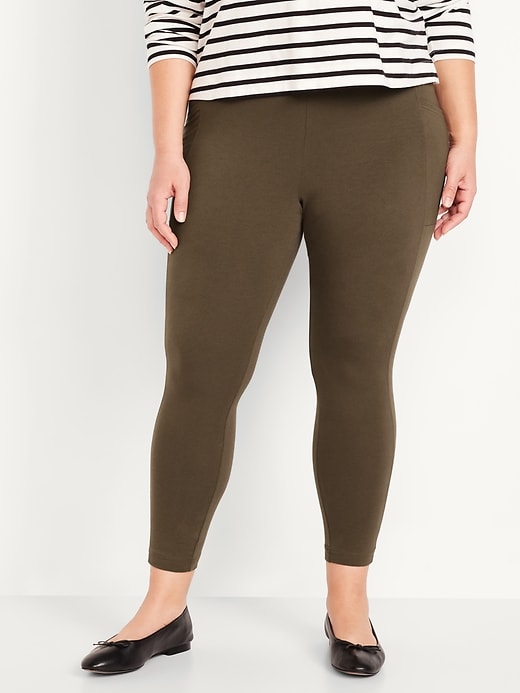 L'image numéro 7 présente Legging tendance à taille haute à superposer, longueur 7/8