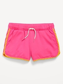 View large product image 4 of 5. Dolphin-Hem French-Terry Cheer Shorts for Girls