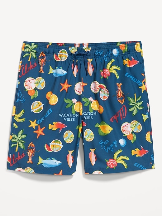 Image number 3 showing, Printed Swim Trunks -- 7-inch inseam