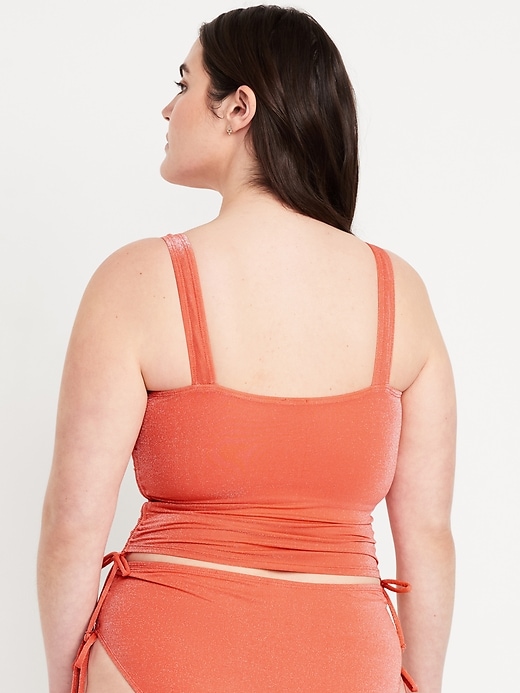 Image number 6 showing, Ruched Longline Swim Top