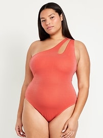 One-Shoulder Shine Swimsuit