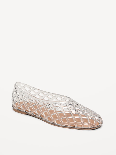 Jelly Lattice Ballet Flats