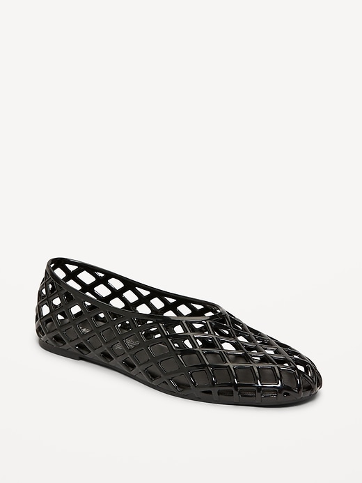 Image number 1 showing, Jelly Lattice Ballet Flats