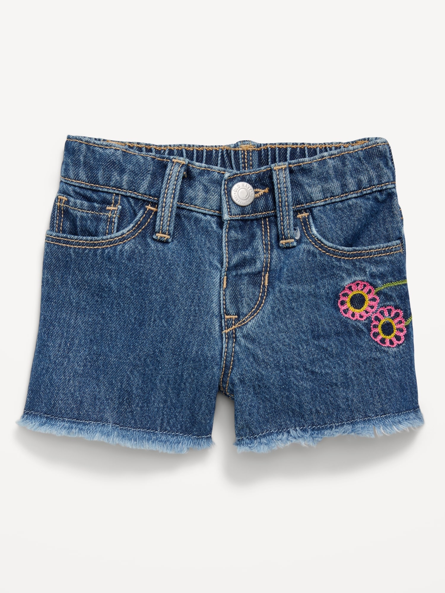 Frayed-Hem Jean Shorts for Baby