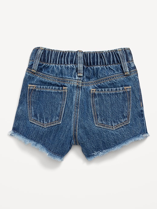 View large product image 2 of 2. Frayed-Hem Jean Shorts for Baby