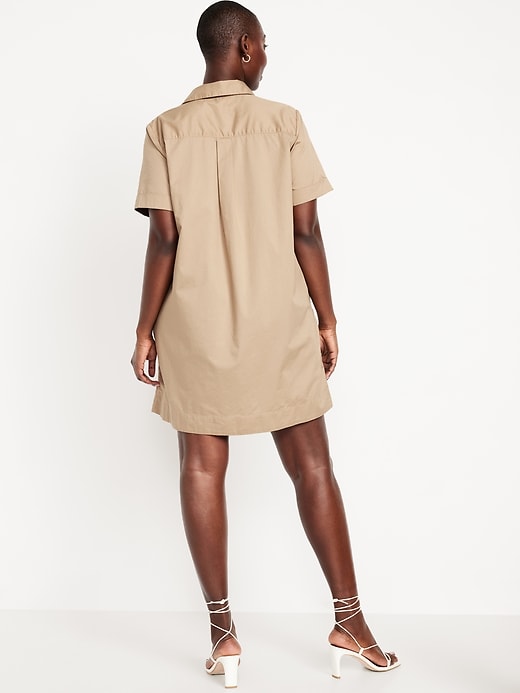 Image number 4 showing, Button-Down Mini Shirt Dress